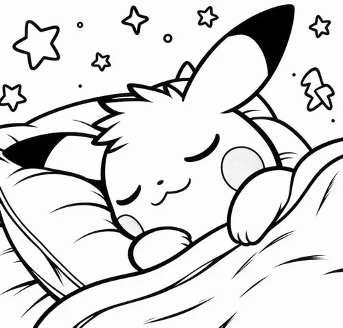 huong dan to mau pikachu va satoshi dep nhat 1