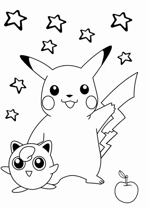 huong dan to mau pikachu va satoshi dep nhat 10