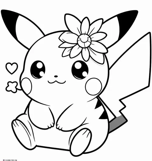huong dan to mau pikachu va satoshi dep nhat 12