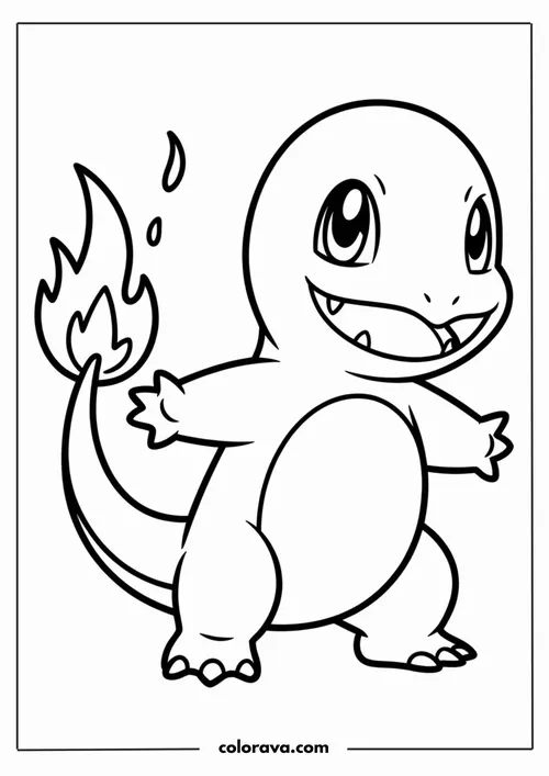 Pikachu đứng trên nền vùng đất Kanto đơn giản, dáng vẫy tay thân thiện như đang gọi bạn cùng lên đường