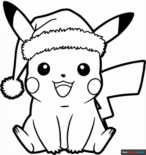 Pikachu giơ đuôi hình tia chớp trước luồng điện từ, nụ cười tự tin hợp cho bé 5 tuổi tô cảnh hành động