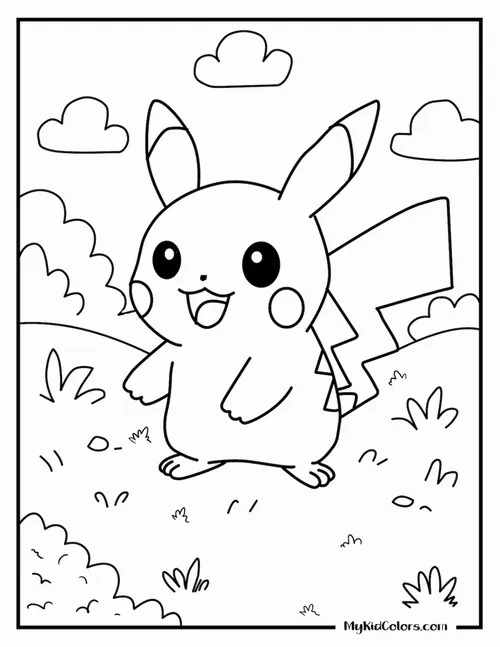 huong dan to mau pikachu va satoshi dep nhat 9