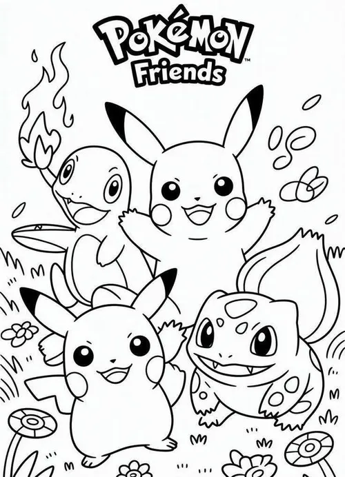 mau tranh to mau pikachu ngu ngon cuc ky cute 10