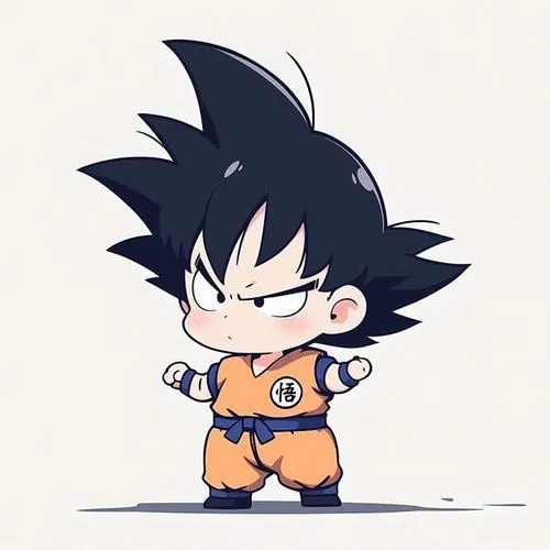 115 Hình Ảnh Songoku Dragon Ball Chibi cute tạo hình hạt đậu ánh mắt lấp lánh hài hước