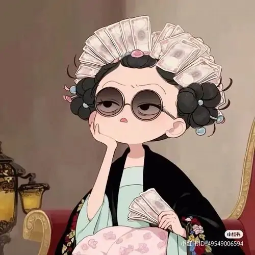 Avatar cá nhân cô bé hoạt họa ôm gấu nhỏ, tóc búi cài nơ xanh, má đỏ tròn tạo cảm giác vui vẻ