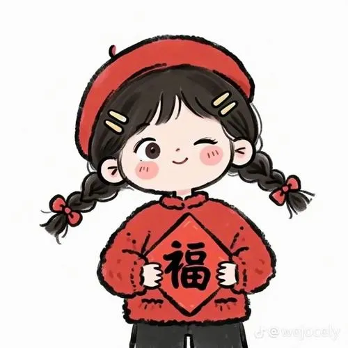tranh chibi chuc tet ngo nghinh thay loi yeu thuong 10