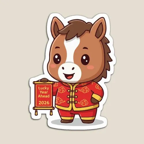 tranh chibi chuc tet ngo nghinh thay loi yeu thuong 15