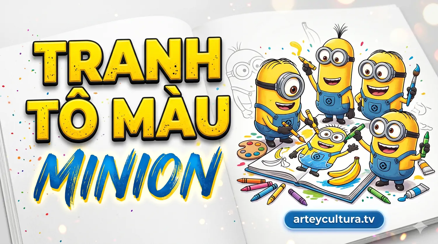 Khám phá 75 Tranh Tô Màu Minion siêu quậy với sắc vàng rực rỡ và quần yếm jean xanh