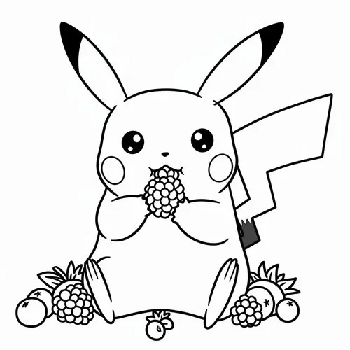 Pikachu đứng bên huy hiệu nhà thi đấu, khuôn mặt háo hức như vừa sẵn sàng bước vào trận đấu nhỏ