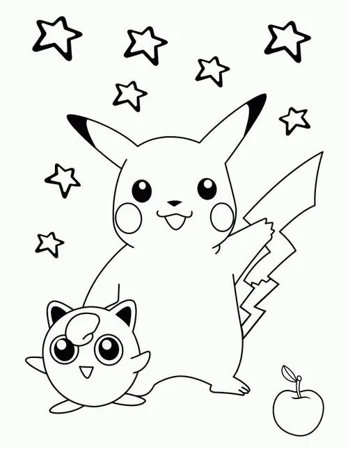 Linh vật hoạt hình Nhật Bản cầm sổ tay Pokemon, đôi tai dựng thẳng và nụ cười nhỏ làm cảnh học tập thêm vui