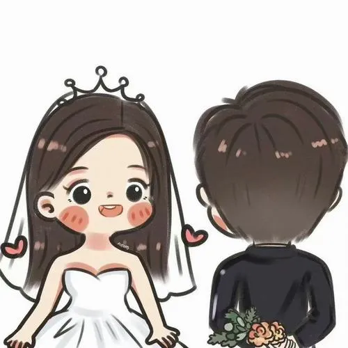 tranh ve co dau chu re chibi lam thiep moi 12