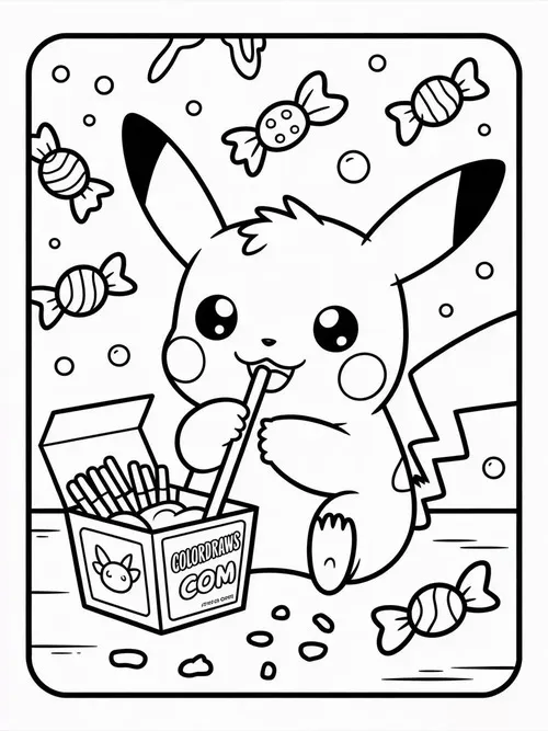 tranh ve phac thao pikachu va nhung nguoi ban 6