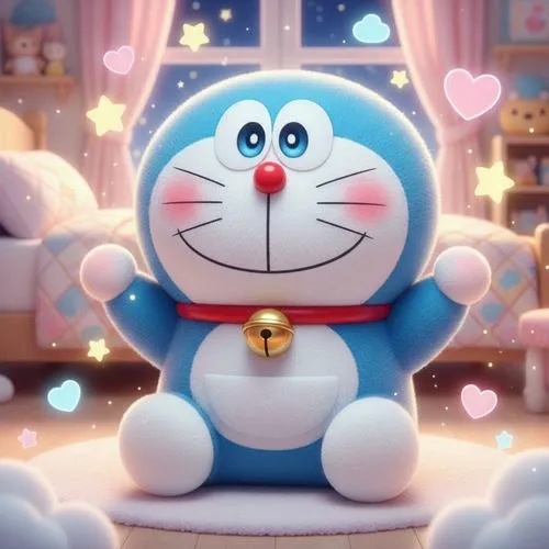 tuyen tap tranh mau nuoc doraemon dep den nao long 15