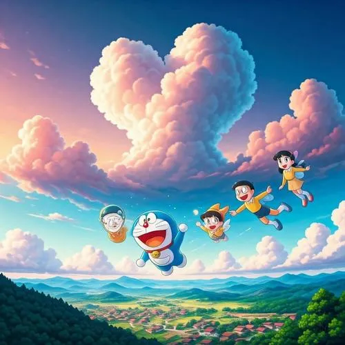 tuyen tap tranh mau nuoc doraemon dep den nao long 4