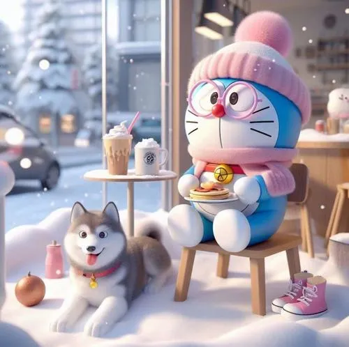 tuyen tap tranh mau nuoc doraemon dep den nao long 6