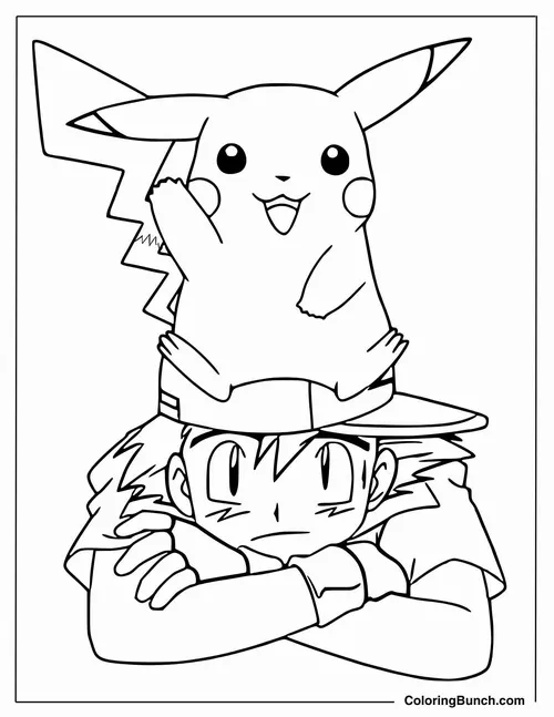 tuyen tap tranh to mau pikachu chibi ngo nghinh 10