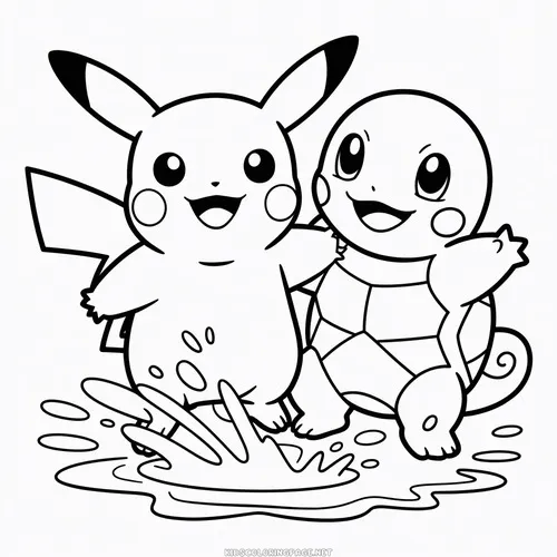 tuyen tap tranh to mau pikachu chibi ngo nghinh 16