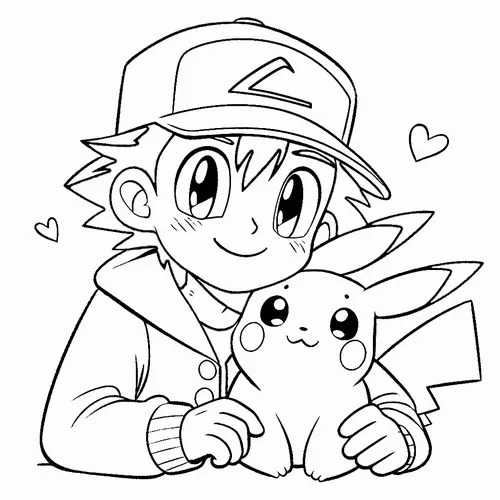 tuyen tap tranh to mau pikachu chibi ngo nghinh 24
