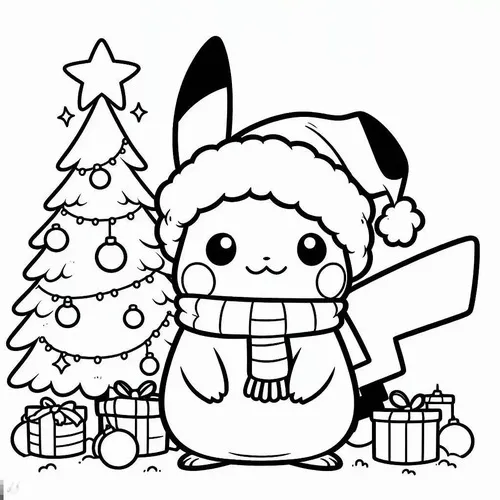 tuyen tap tranh to mau pikachu chibi ngo nghinh 28