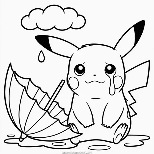 tuyen tap tranh to mau pikachu chibi ngo nghinh 5