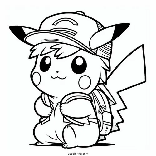 tuyen tap tranh to mau pikachu chibi ngo nghinh 8