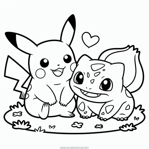 tuyen tap tranh to mau pikachu chibi ngo nghinh 9