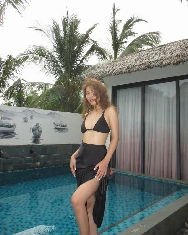 Bo anh Kha Ngan mac bikini sexy noi bat nho duong cong chuan dang cao 9