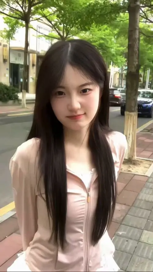 Dưới tán cây xanh, ảnh siêu mẫu toàn cầu ghi lại cô gái tóc dài ngồi thẳng, áo trắng nổi bật trên nền ngoài trời dịu mắt