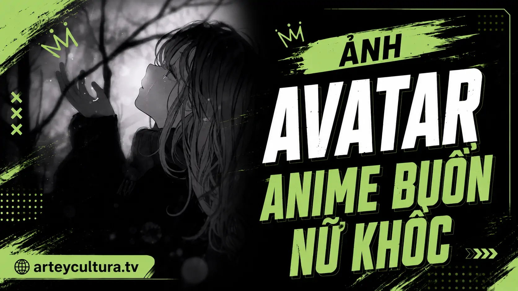 100+ Ảnh Avatar Anime Buồn Nữ Khóc cô đơn với hàng mi đẫm lệ bờ môi run rẩy lòng đầy khoảng trống