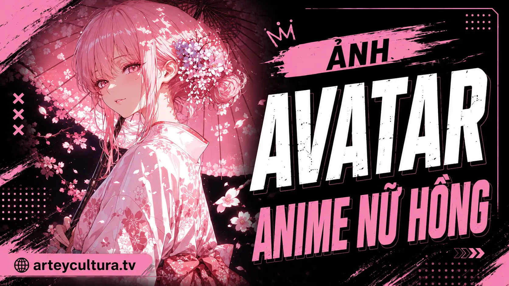 87 Ảnh Avatar Anime Nữ Hồng Dễ Thương nổi bật với đồng phục xinh xắn ruy băng và ánh mắt lấp lánh
