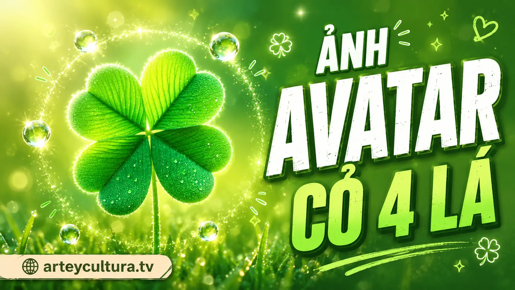 72 Ảnh Avatar Cỏ 4 Lá May Mắn với sắc xanh dịu nhẹ và ý nghĩa tài lộc gợi niềm tin và hy vọng