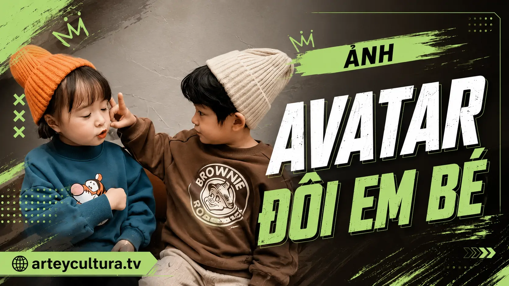 68 Ảnh Avatar Đôi Em Bé Hàn Quốc Cute mang năng lượng tích cực cho tài khoản đôi thêm nổi bật
