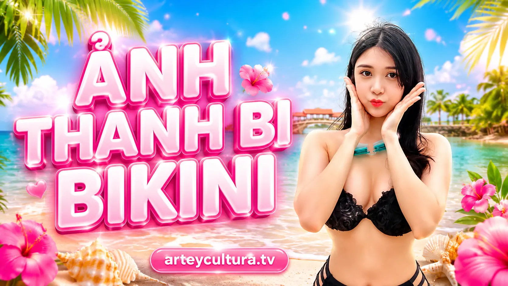30 Ảnh Diễn Viên Thanh Bi mặc Bikini Sexy cuốn hút với visual gợi cảm, làn da sáng và dáng pose mềm mại