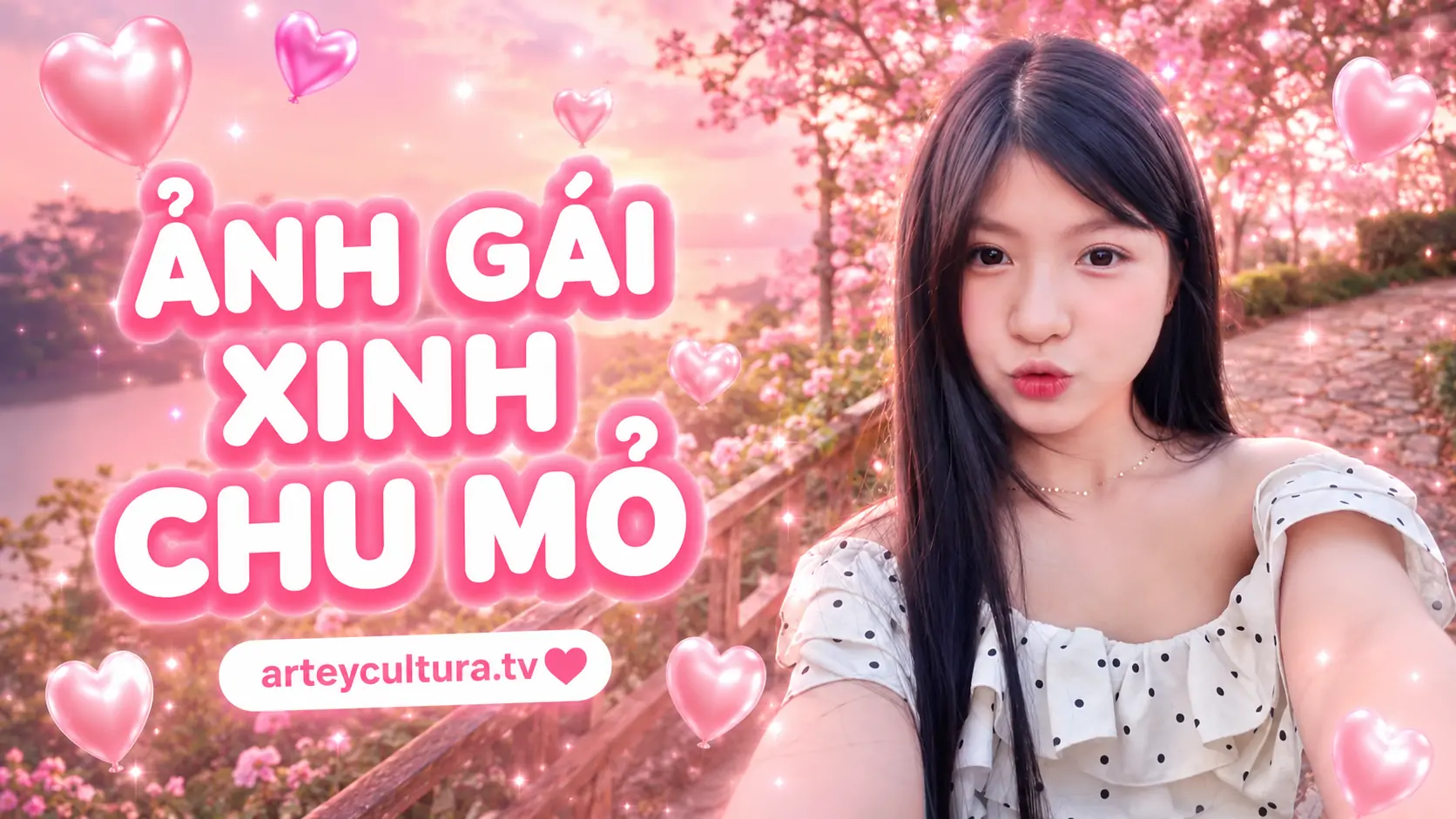 70 Ảnh Gái Xinh Chu Mỏ Hôn Gió với thần thái vui tươi, biểu cảm nhí nhố và rất duyên dáng đáng yêu