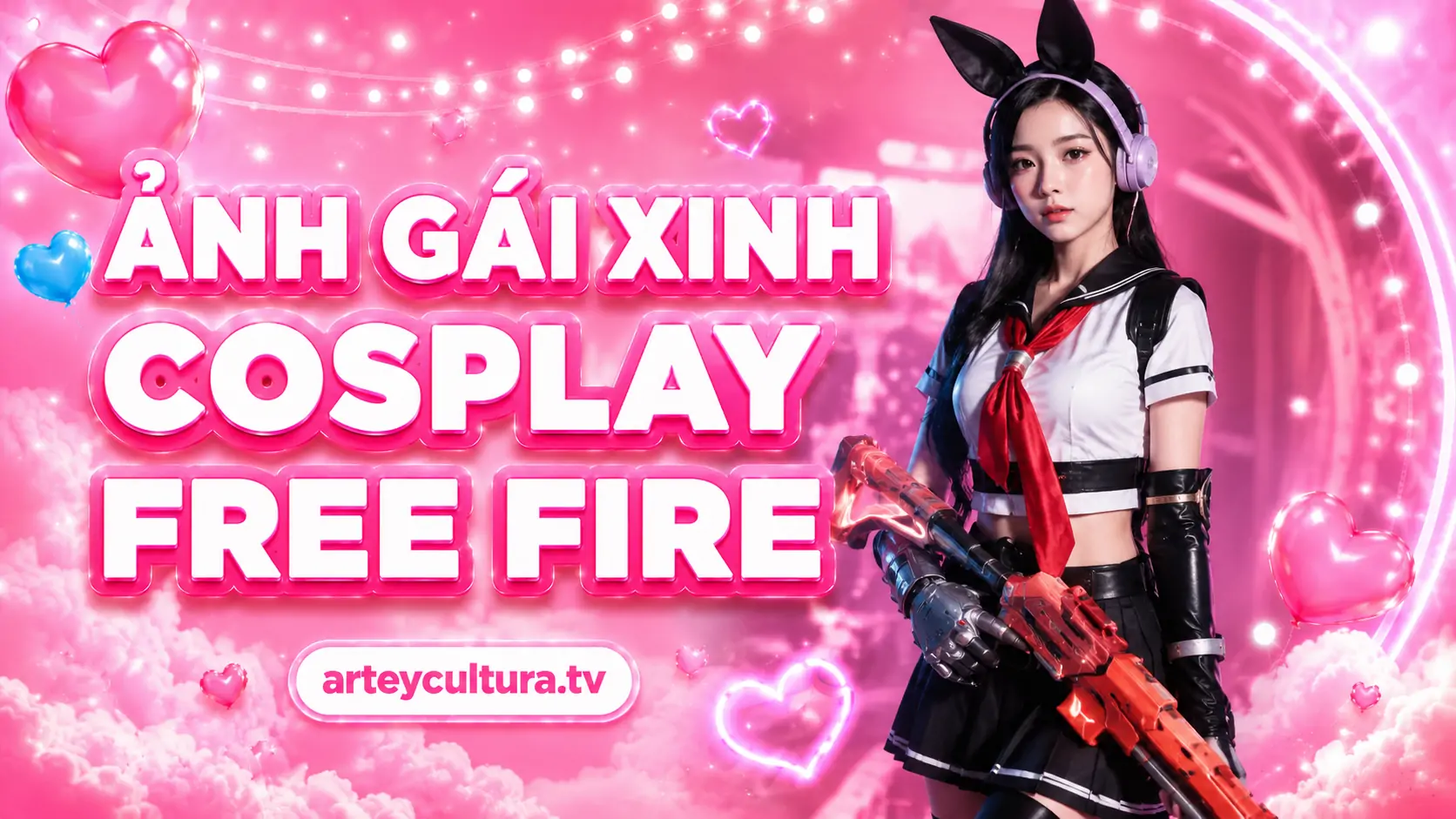 75 Ảnh Gái Xinh Cosplay Free Fire đẹp chân thật với trang phục ôm dáng, súng mô hình và biểu cảm tự nhiên