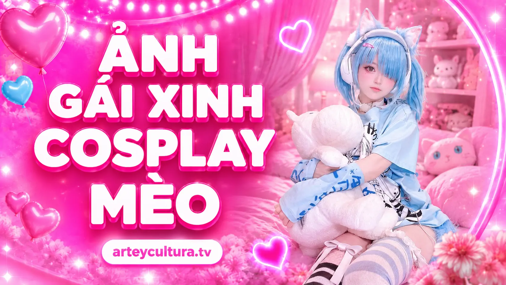 61 Ảnh Gái Xinh Cosplay Mèo Sexy đẹp cuốn mắt nhờ dáng pose mềm mại và biểu cảm nũng nịu dễ thương