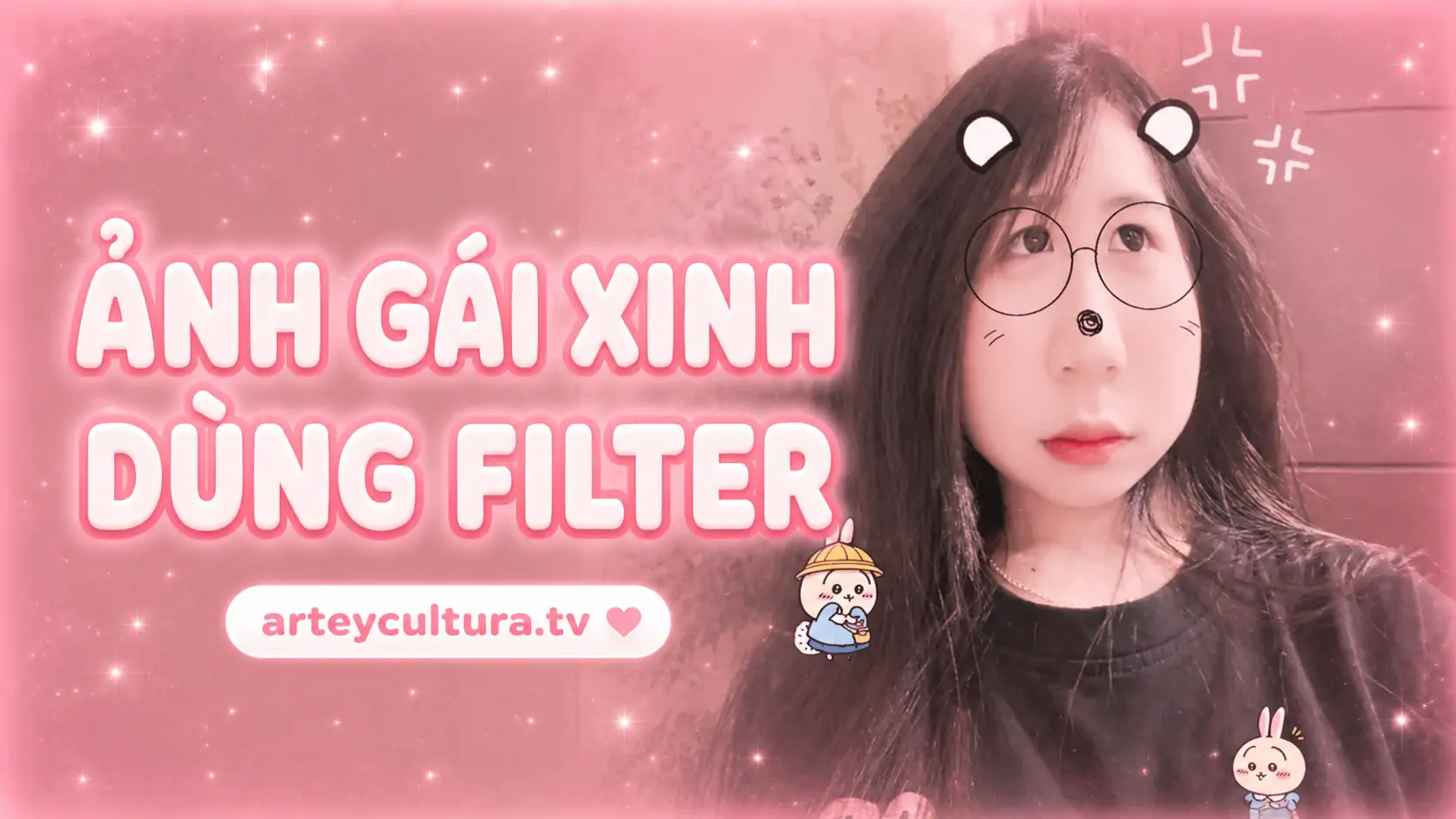 69 Ảnh Gái Xinh Dùng Filter vui nhộn đáng yêu trong concept selfie ngọt ngào ánh mắt long lanh