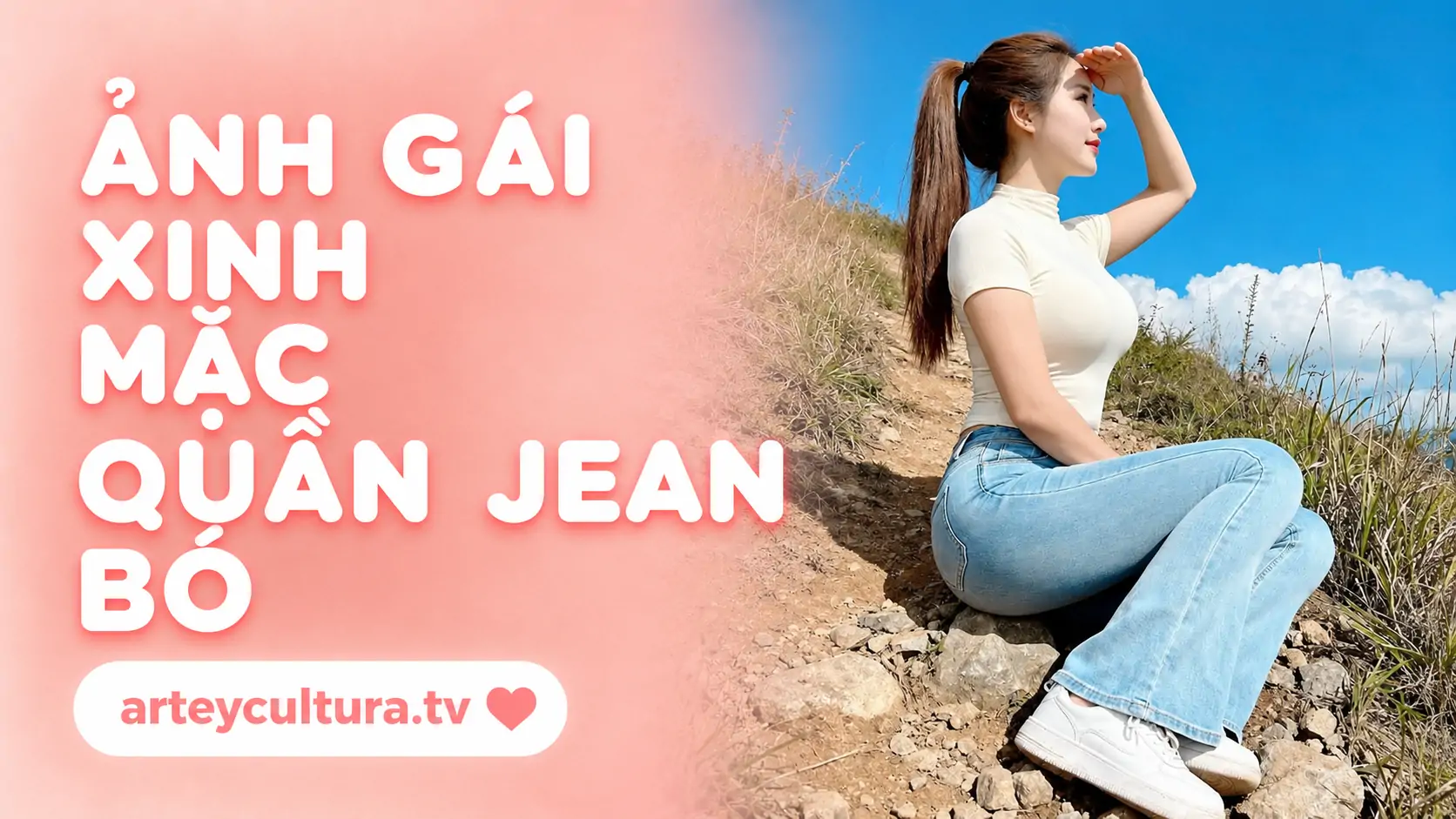 71 Ảnh Gái Xinh Mặc Quần Jean Bó Sát Mông vừa cá tính vừa ngọt ngào năng động cực cuốn mắt
