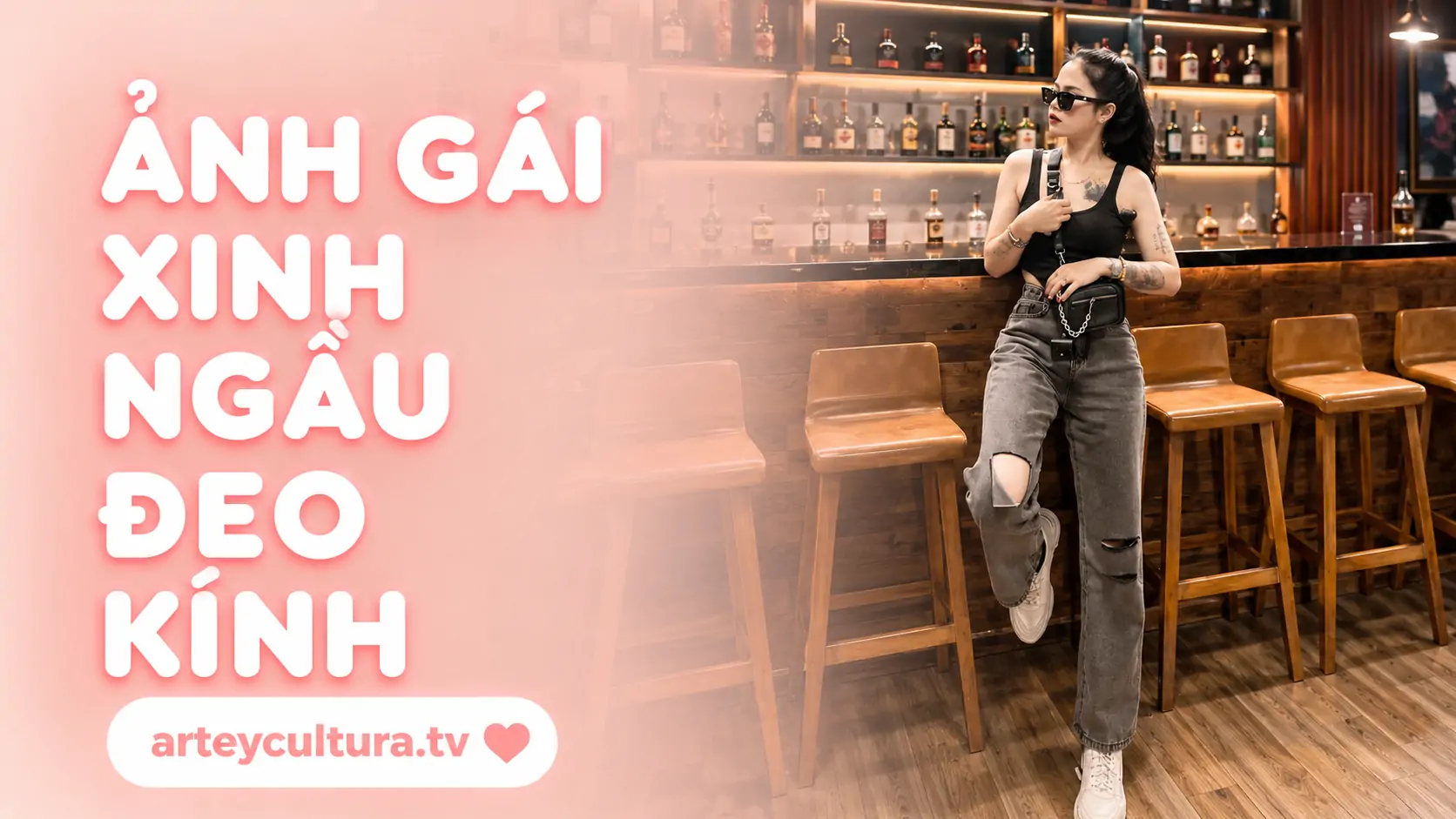 99 Ảnh Gái Xinh Ngầu Đeo Kính mang vibe lạnh lùng, tóc nhuộm khói và gu phối đồ hiện đại