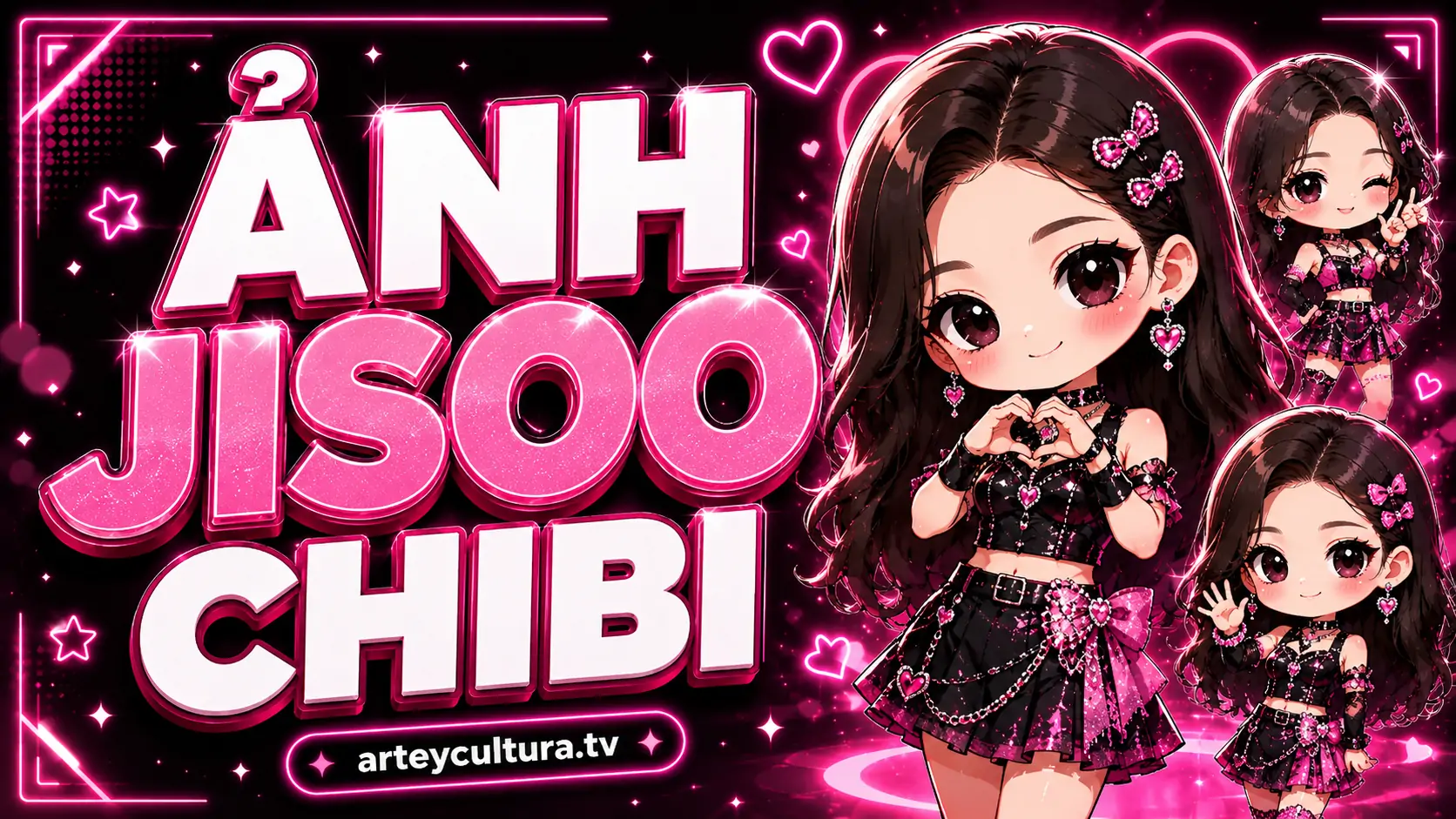 50 Ảnh Jisoo Chibi Cute với tóc dài outfit xinh xắn và thần thái ngọt ngào như nàng thơ