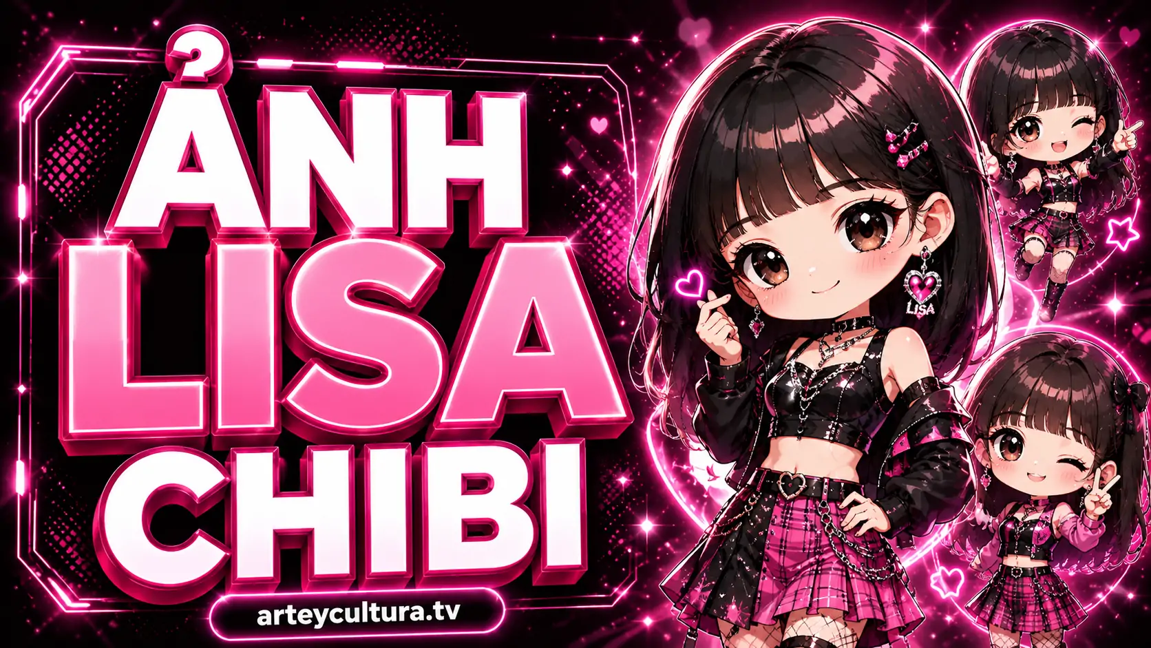 52 Ảnh Lisa Chibi dễ thương với outfit sân khấu, tóc vàng và thần thái idol nổi bật hợp làm avatar và sticker