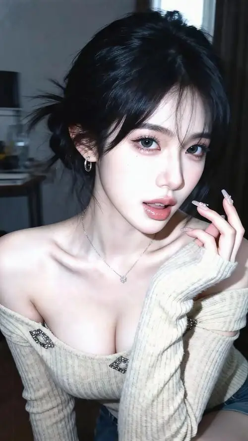 Thiếu nữ sở hữu gương mặt thanh tú diện chiếc áo dây mỏng màu xám nhạt đang nhìn bâng quơ ra phía cửa sổ ngập tràn gió mát rượi
