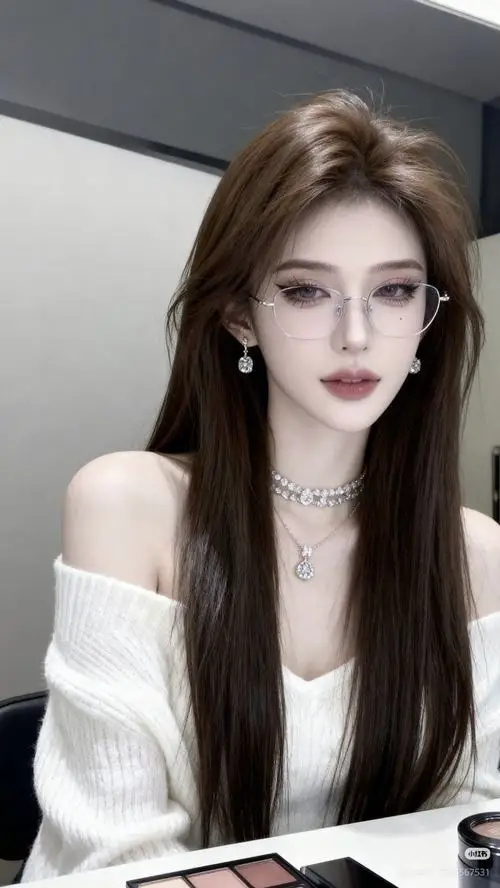 Mỹ nhân mặc chiếc váy len cổ lọ màu nâu ấm áp đang ngồi đọc sách bên lò sưởi bập bùng lửa ấm trong một ngày mùa đông giá rét căm căm