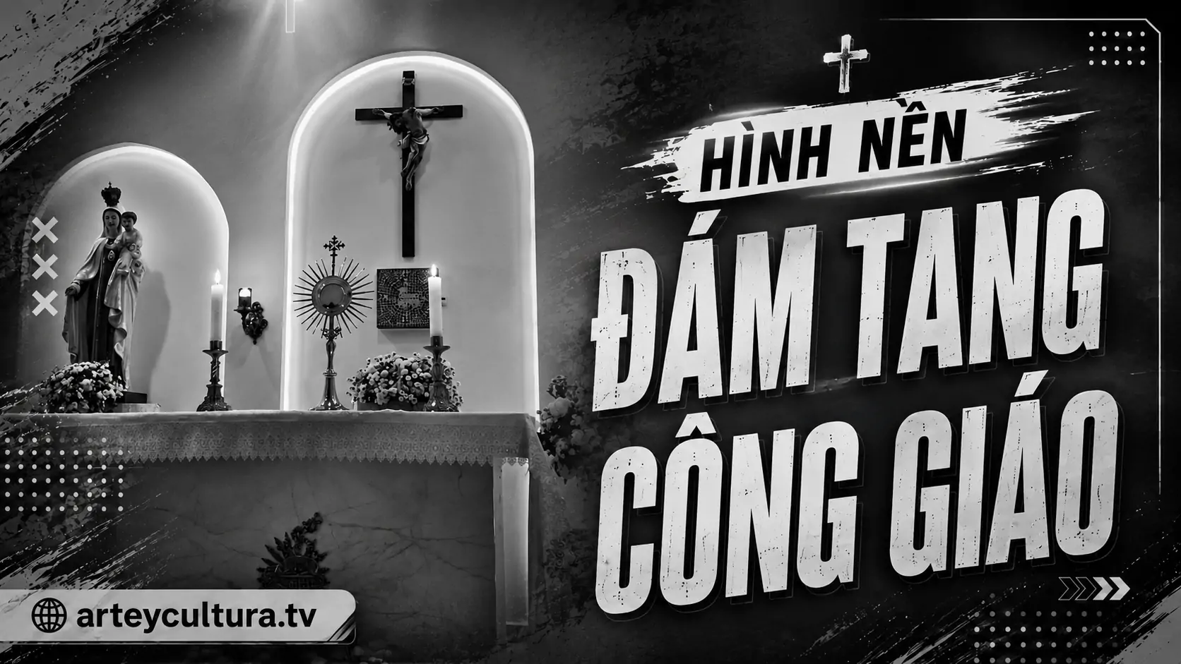 83 Hình Nền Đám Tang Công Giáo trang nhã với thánh đường, thánh giá và ánh sáng thiên đàng