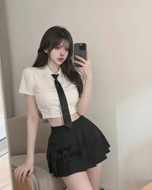 tuyen chon anh girl xinh mac vay body den ngan ton da 12